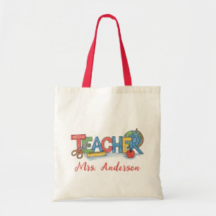 Bolso De Tela Enseñador de nombre personalizado de Apple Pencil 