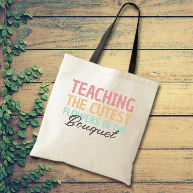 Bolso De Tela Enseñando Al Profesor De Flores Más Cuidadosas (Subido por el creador)