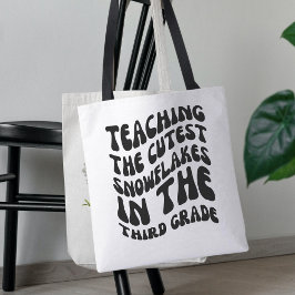 Bolso De Tela Enseñando Los Más Cuidadosos Copos De Nieve En Ter