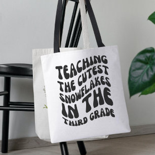 Bolso De Tela Enseñando Los Más Cuidadosos Copos De Nieve En Ter