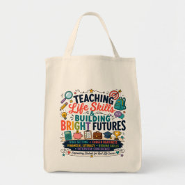 Bolso De Tela Enseñanza de Habilidades para la Vida y Construcci