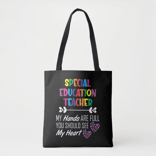 Bolso De Tela Enseñanza de profesores de educación especial (Anverso)