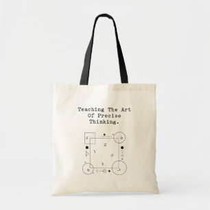 Bolso De Tela Enseñanza del Arte del Pensamiento Preciso   Lógic