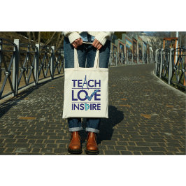 Bolso De Tela Enseñar amor inspira al profesor Inspirador