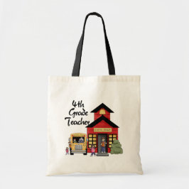 Bolso De Tela Enseñe las 4tas camisetas y regalos del profesor