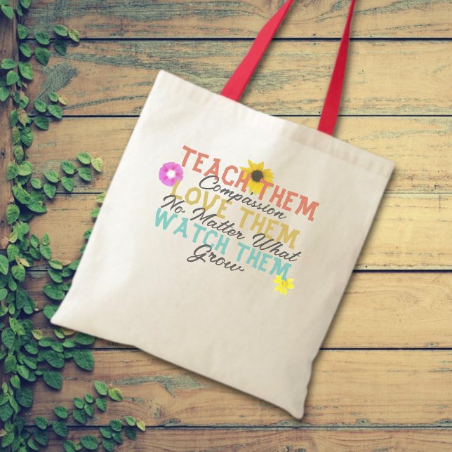 Bolso De Tela Enséñenles Que Los Aman Vean Que Crezcan Maestros (Subido por el creador)