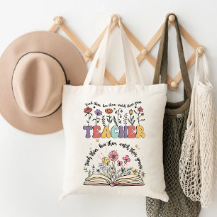 Bolso De Tela Enséñenlos, Ámenlos, Vean Crecer Maestros