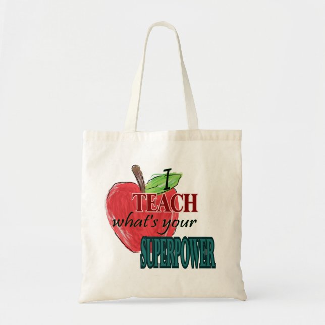 Bolso De Tela Enseño… cuál es su superpotencia (Frente)
