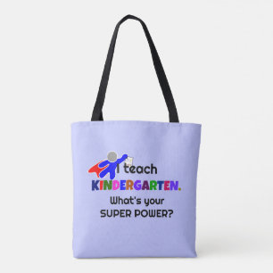 Bolso De Tela Enseño En El Jardín. ¿Cuál es tu superpoder?