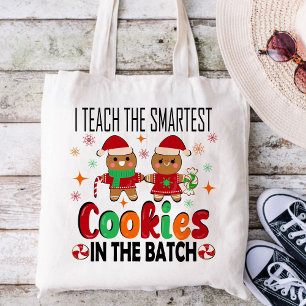 Bolso De Tela Enseño galletas más inteligentes. Navidades docent