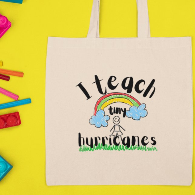 Bolso De Tela Enseño pequeños huracanes regalo de profesor de gu (Be the guiding force behind those tiny whirlwinds of curiosity and wonder.!)