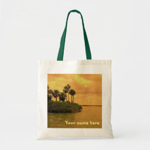 Bolso De Tela Ensueño de la palmera personalizado