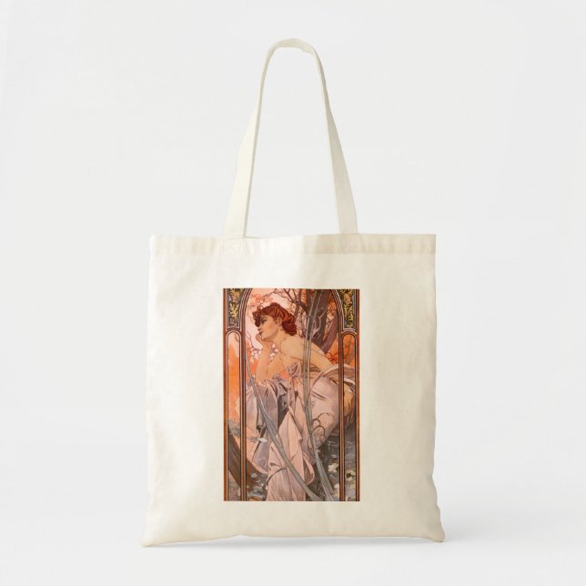 Bolso De Tela Ensueño de la tarde de Alfonso Mucha (Frente)
