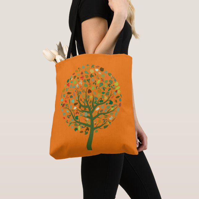 Bolso De Tela Entorno ecológico de árbol verde (Detalle)