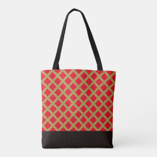 Bolso De Tela Entradas doradas y rojas