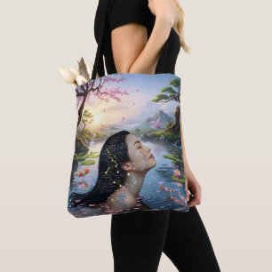 Bolso De Tela "Entre la flor y la fórmula" - Un retrato digital
