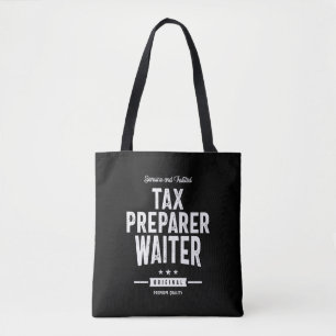 Bolso De Tela Entrega de cargo de trabajo de preparador de impue