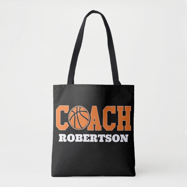 Bolso De Tela Entrenador de baloncesto (Anverso)