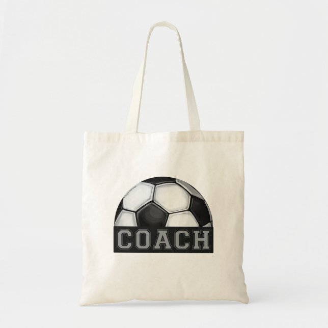 Bolso De Tela Entrenador de fútbol (Frente)