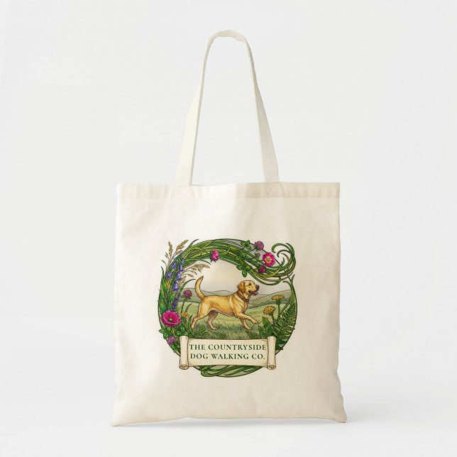 Bolso De Tela Entrenamiento para caminar con perros labradores (Frente)