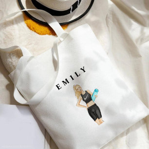 Bolso De Tela entrenamiento, yoga, personalizado