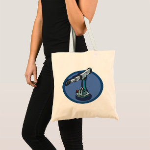 Bolso De Tela Entusiasta de astronomía del telescopio vintage St