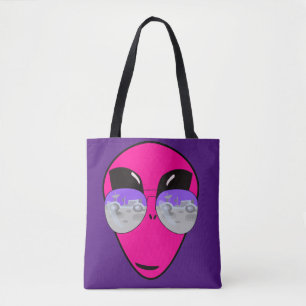 Bolso De Tela Epic Shades Alien Head Fun Personalizado