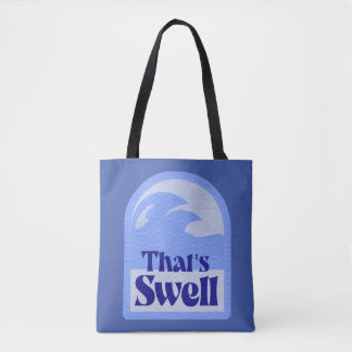Bolso De Tela Epic Totalmente Wave Wave Retro Vibes Surf