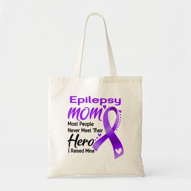 Bolso De Tela Epilepsy Awareness Month Ribbon Gifts (Frente)