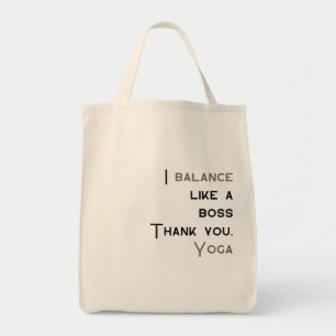 Bolso De Tela Equilibrio Como Un Jefe, Gracias Yoga, Yoga Guay