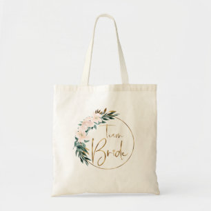 Bolso De Tela Equipo Bride flores coronas