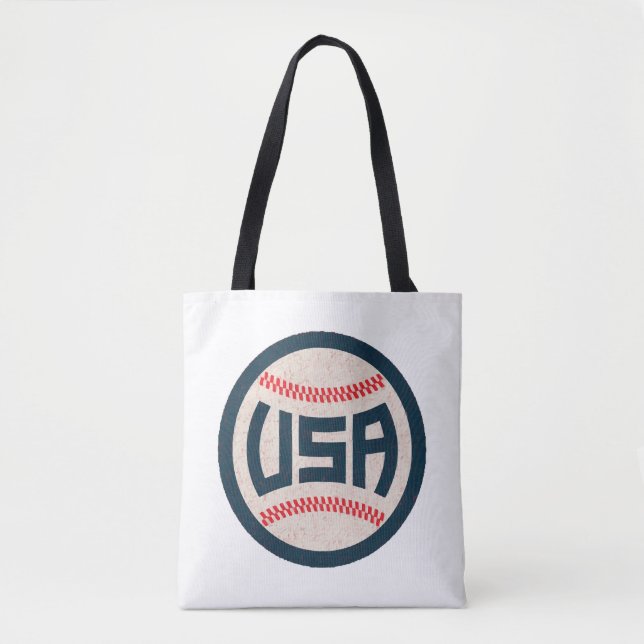 Bolso De Tela Equipo de Béisbol de EE. UU. (Anverso)