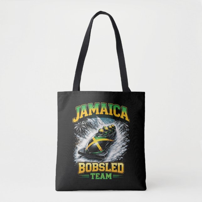 Bolso De Tela Equipo de Bobsleigh de Jamaica (Anverso)