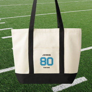 Bolso De Tela Equipo de jugador de nombre personalizado de equip