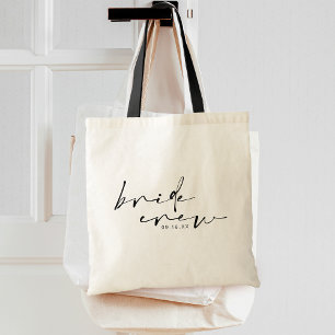 Bolso De Tela Equipo de Novia Chic Moderna