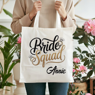 Bolso De Tela Equipo de Novia de Oro Personalizado Fiesta de Des