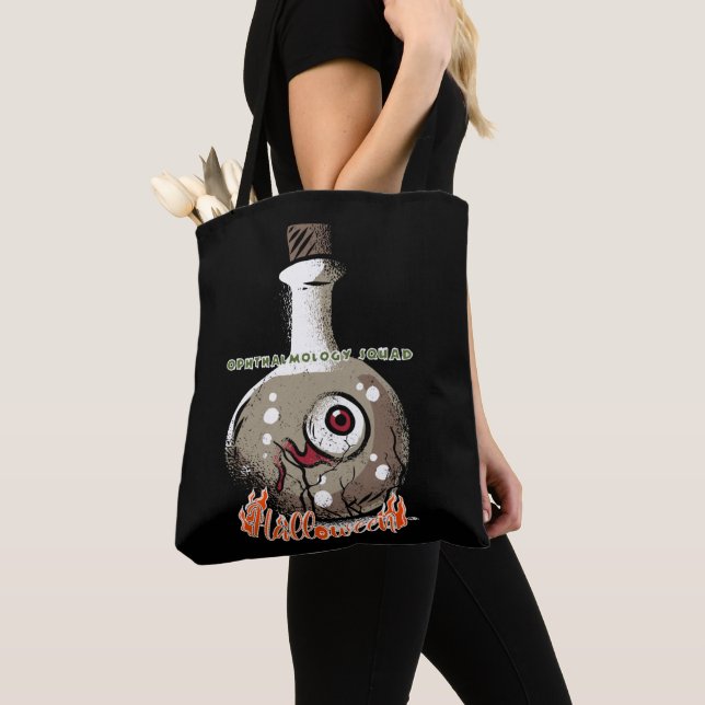 Bolso De Tela Equipo de Oftalmología - Ojo de Halloween (Detalle)