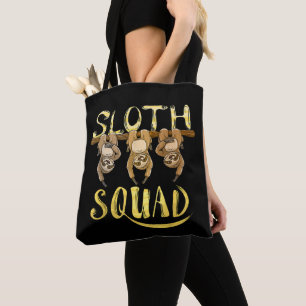 Bolso De Tela Equipo de Perezosos Geniales - Diseño Divertido pa