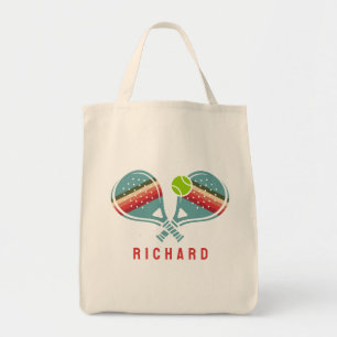 Bolso De Tela Equipo de Pickleball Paddles Rayados Personalizado