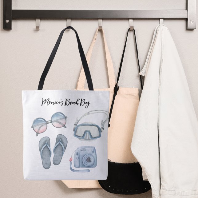 Bolso De Tela Equipo de playa azul (Subido por el creador)