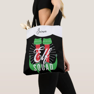Bolso De Tela Equipo de Tacones de Duende Navidad Fiesta