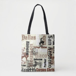 BOLSO DE TELA EQUIPO DE TOTE DE TEXAS
