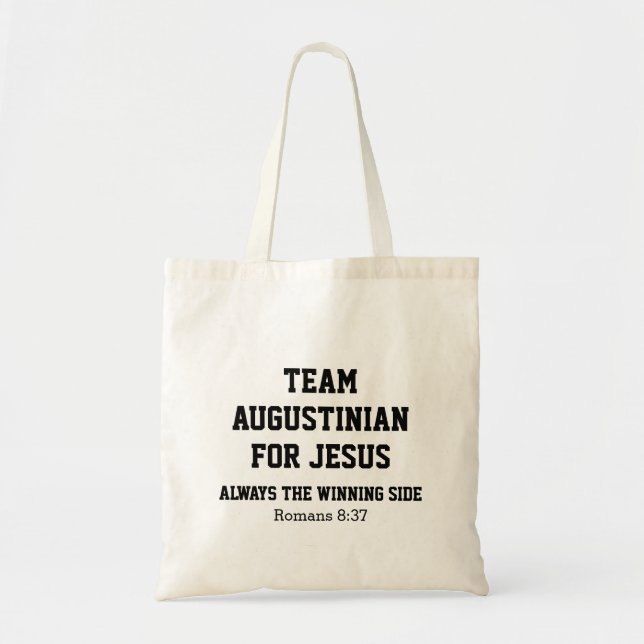 Bolso De Tela EQUIPO Personalizado JESUS Christian (Frente)