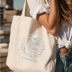 Bolso De Tela ¡Era de la Novia! Novia de Playa Elegante Concha