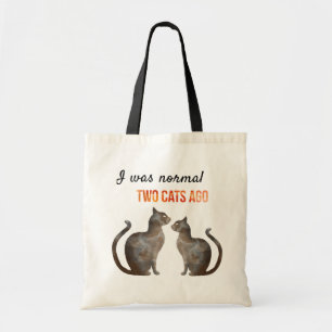 Bolso De Tela Era normal hace dos gatos
