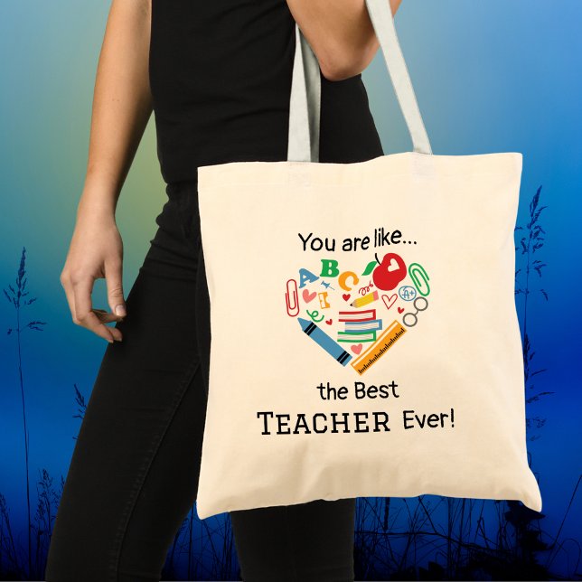 Bolso De Tela Eres como... el Mejor Maestro Personalizable (Subido por el creador)