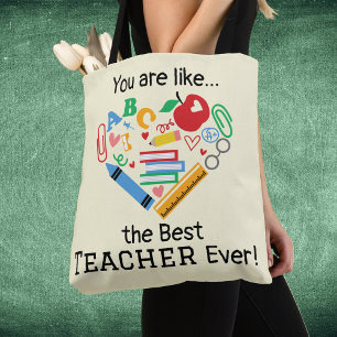 Bolso De Tela Eres como... la Mejor Profesora Jamás Personalizab