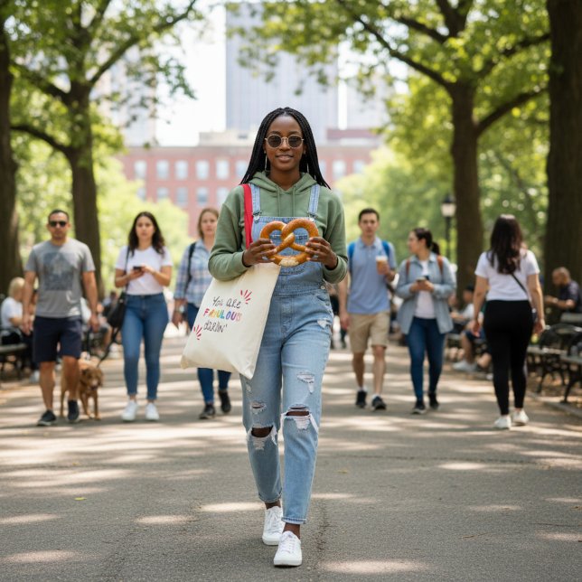 Bolso De Tela Eres Fabuloso | Cita positiva moderna de ascenso (Subido por el creador)