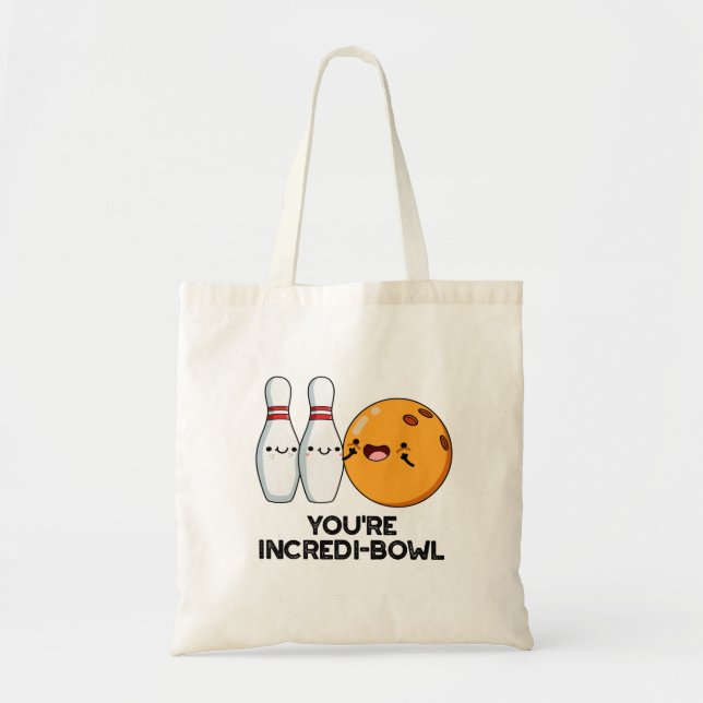 Bolso De Tela Eres Incredit-bowl Funny Bowling Pun (Frente)