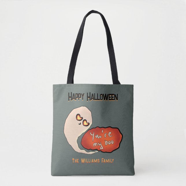 Bolso De Tela Eres mi Boo | Cute Halloween (Anverso)